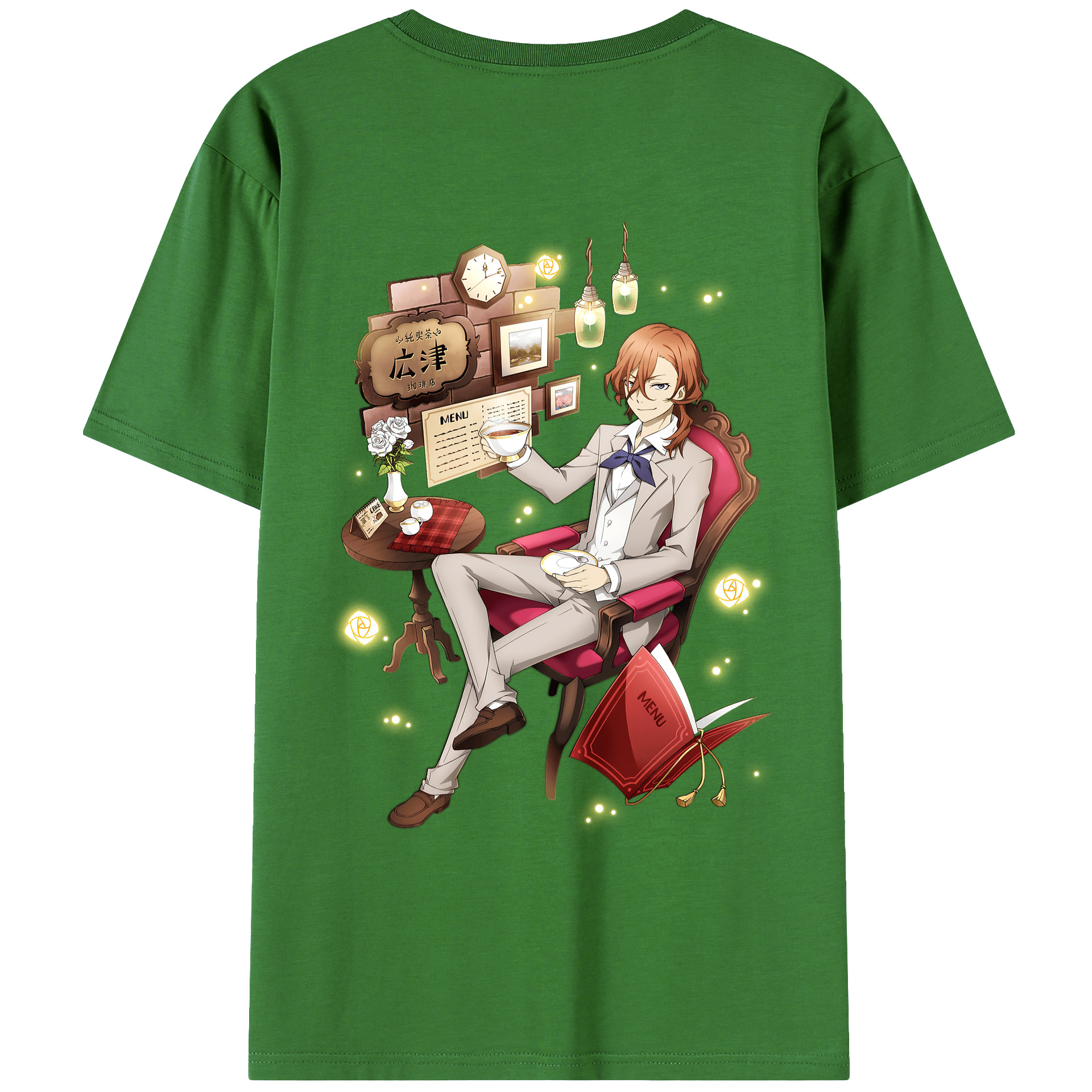 （画像用） 文豪ストレイドッグス Bungo Stray Dogs レディース半袖Tシャツ(バックプリント)